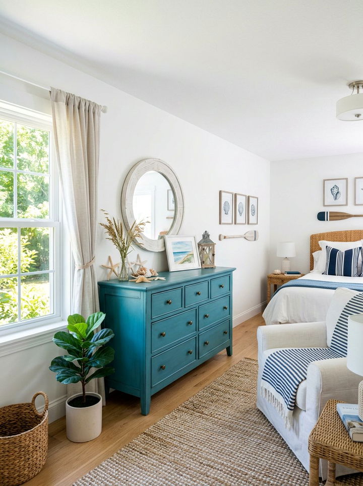 Painted Blue Dresser - 30 bedroom dresser ideas