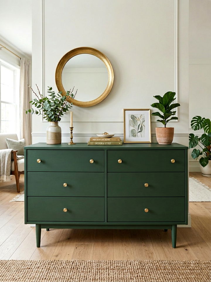 Painted Dresser Makeover - 30 DIY bedroom ideas
