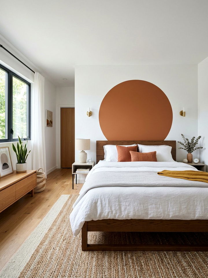 Painted Headboard - 30 bedroom headboard ideas