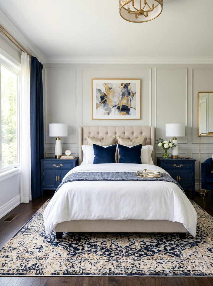 Painted Nightstand Makeover - 30 DIY bedroom decor ideas