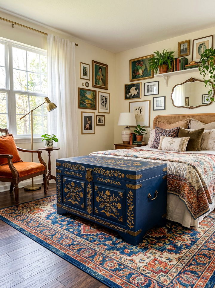 Painted Storage Chest - 30 bedroom storage trunks