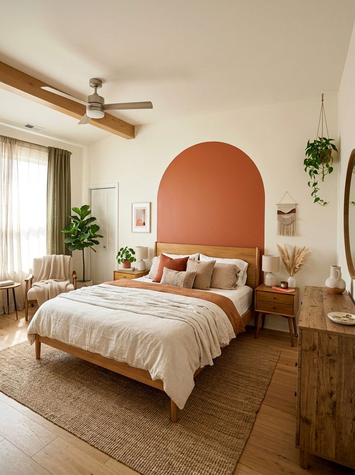 Painted Wall Section Bedroom Zone - 30 bedroom zoning ideas