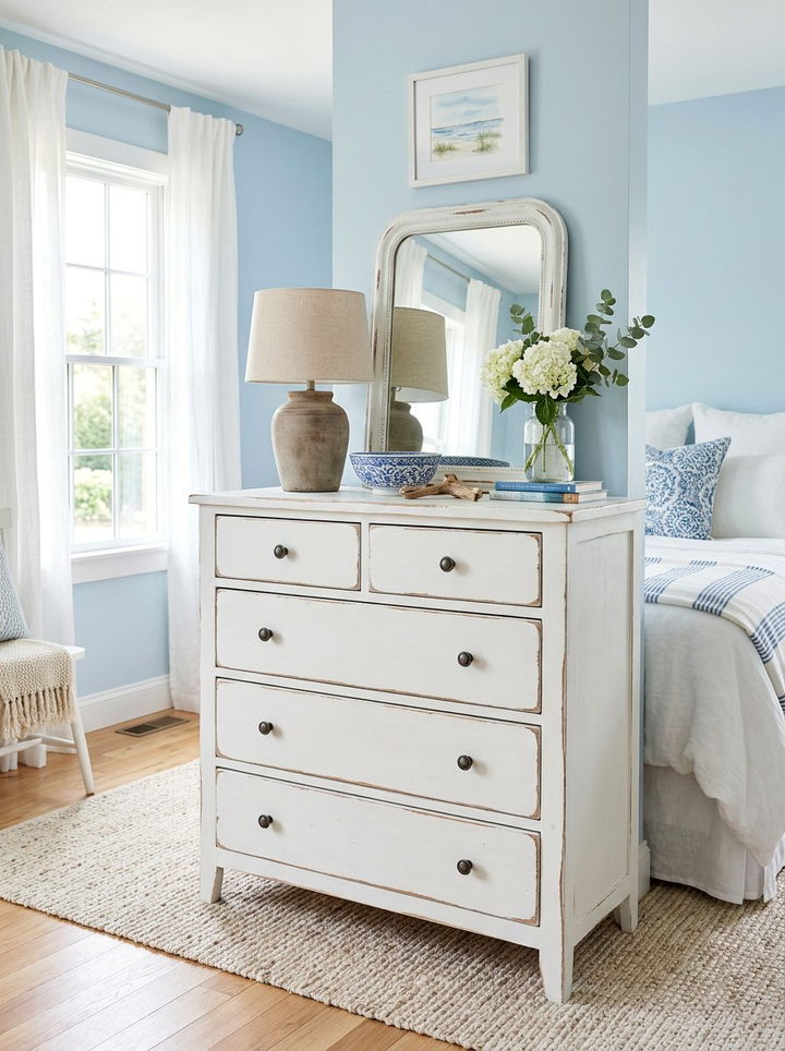 Painted White Dresser - 30 bedroom vintage dressers
