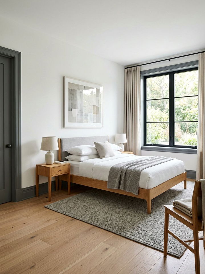 Painted Wood Trim - 30 one day bedroom ideas