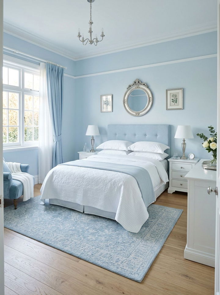Pale Blue Bedroom - 30 bedroom soft settings