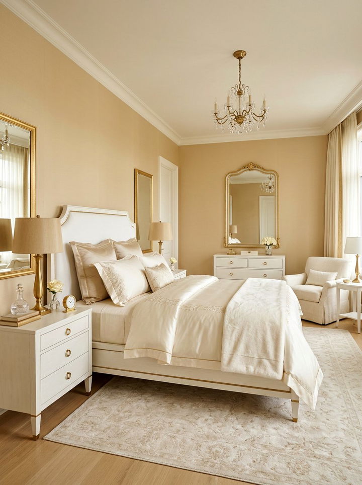 Pale Gold Bedroom - 30 light color bedroom ideas