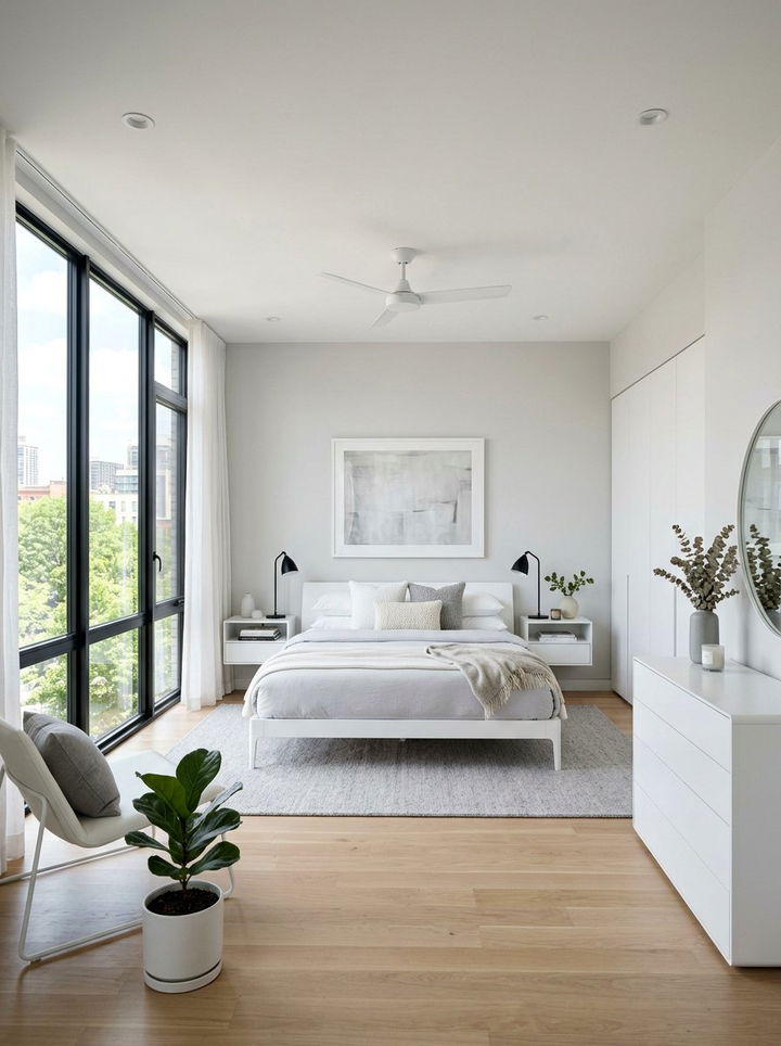 Pale Gray And White Bedroom - 30 gray and white bedroom color combo