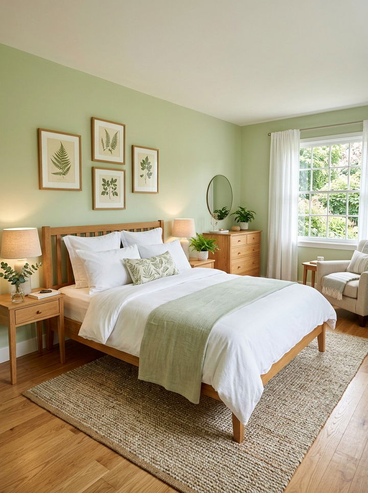 Pale Green Guest Bedroom - 30 green bedroom ideas