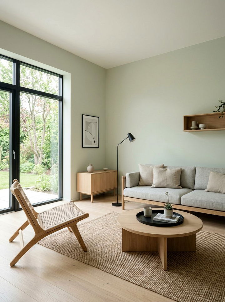 Pale Green Minimalist Room - 30 light green bedroom ideas