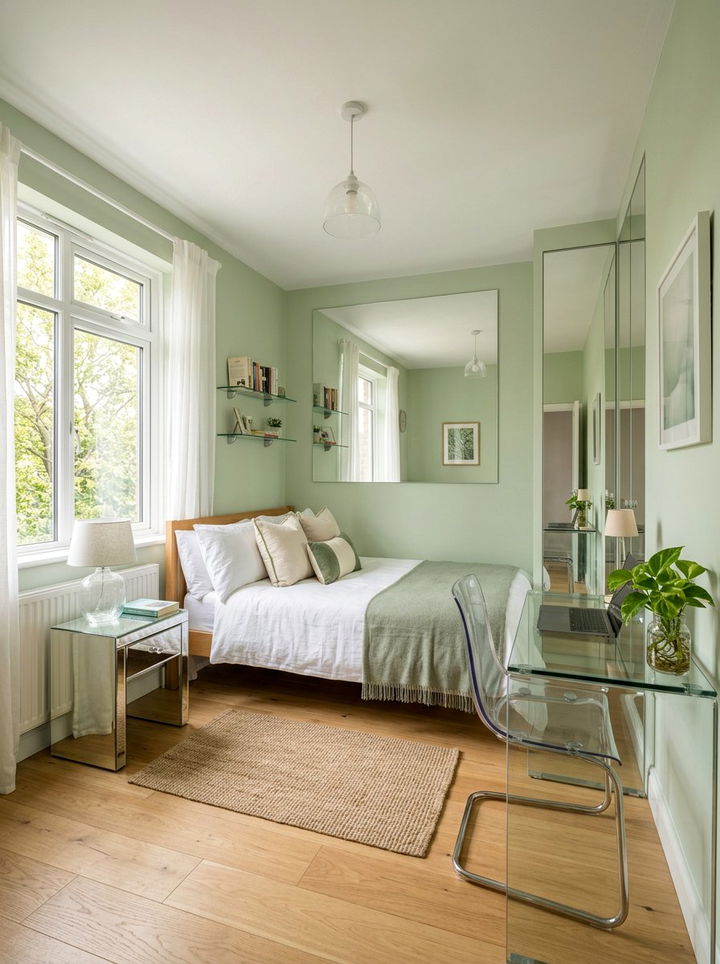 Pale Green Small Bedroom - 30 bedroom green walls