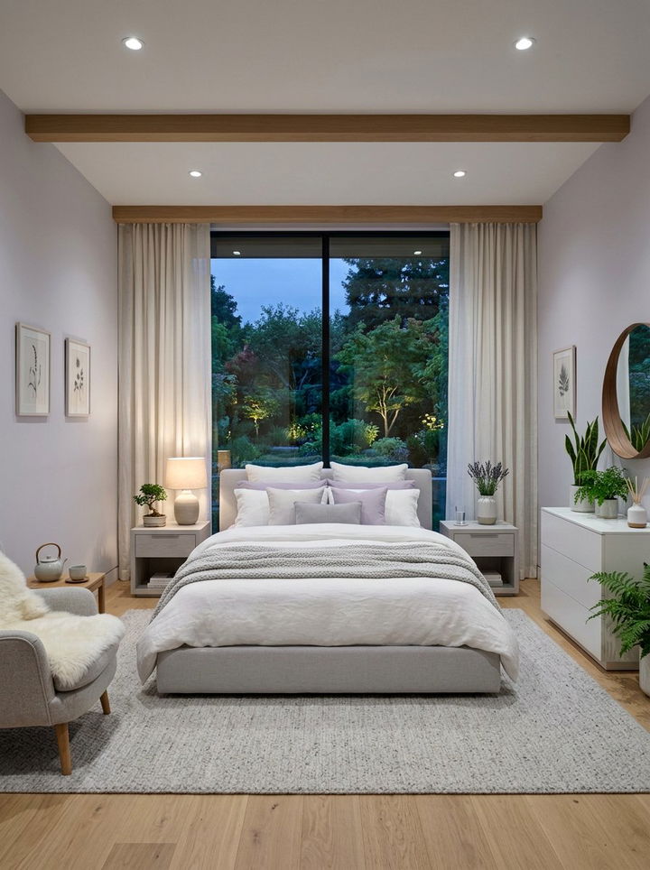 Pale Lilac Zen Bedroom - 30 Zen bedroom color ideas