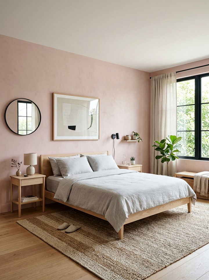 Pale Pink Japandi Bedroom - 30 japandi bedroom color ideas