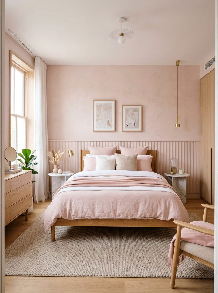 Pale Pink - 30 subtle bedroom color ideas
