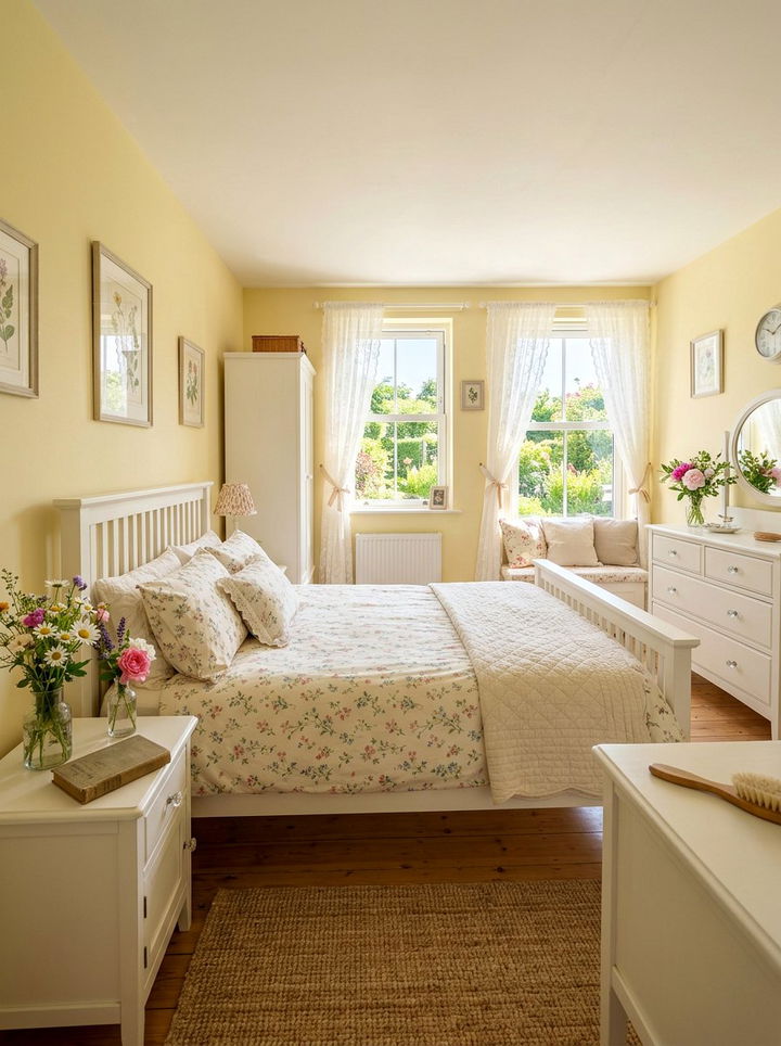 Pale Yellow Bedroom - 30 relaxing bedroom color ideas