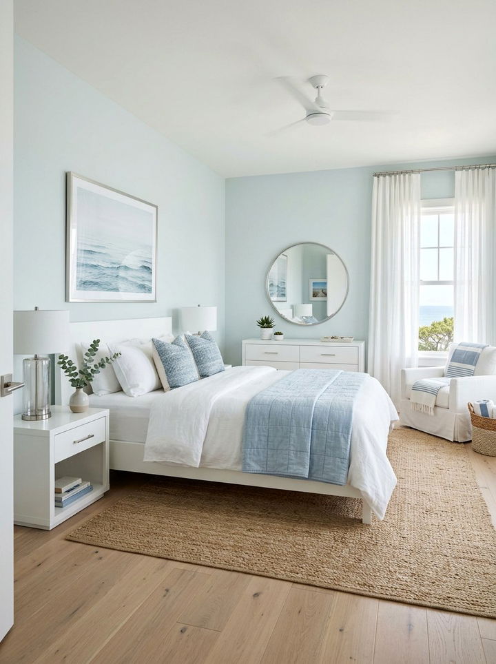 Pale blue bedroom - 30 modern bedroom color ideas