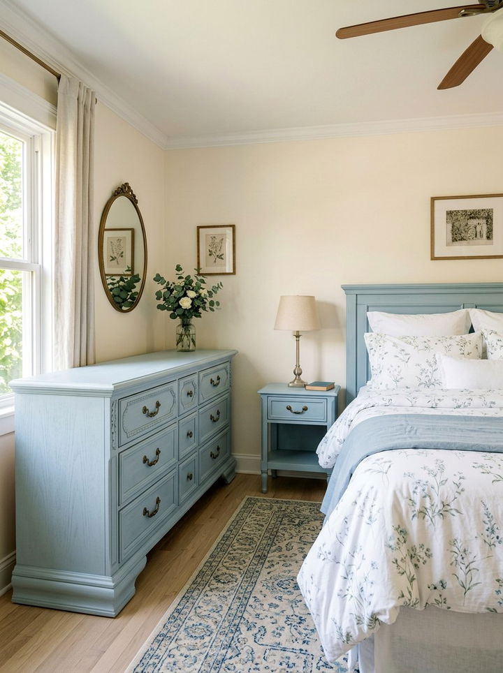 Pale blue traditional furniture - 30 traditional blue bedroom ideas