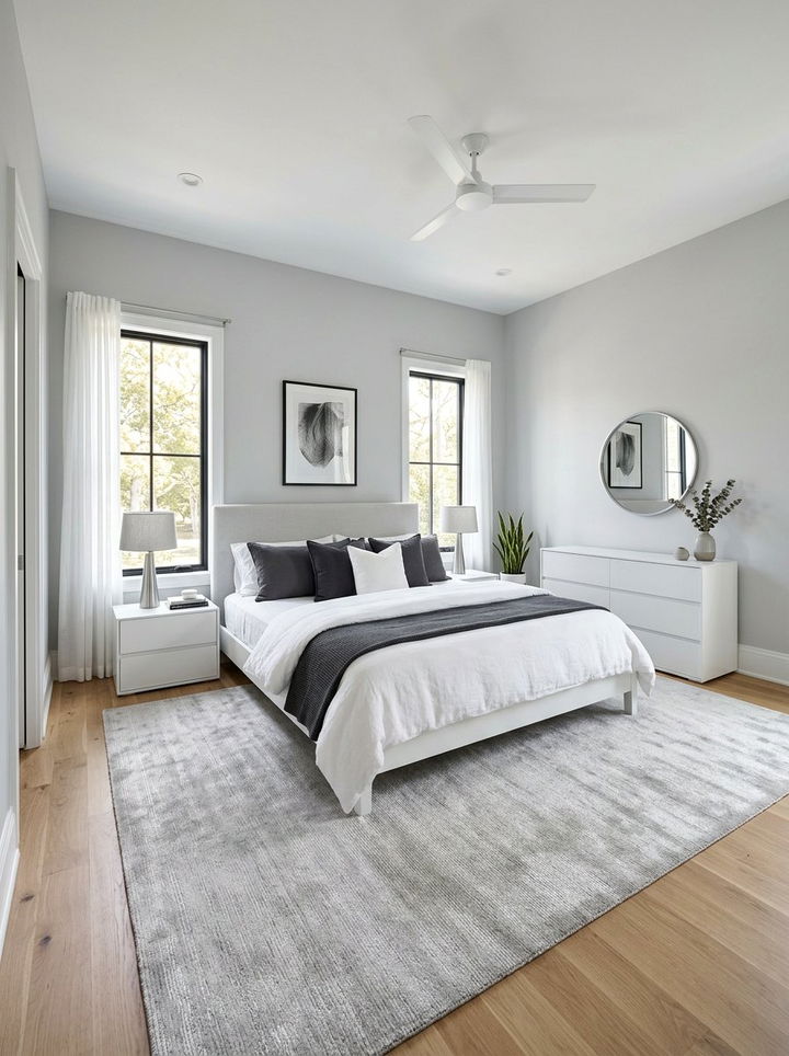 Pale gray bedroom - 30 soft color bedroom ideas