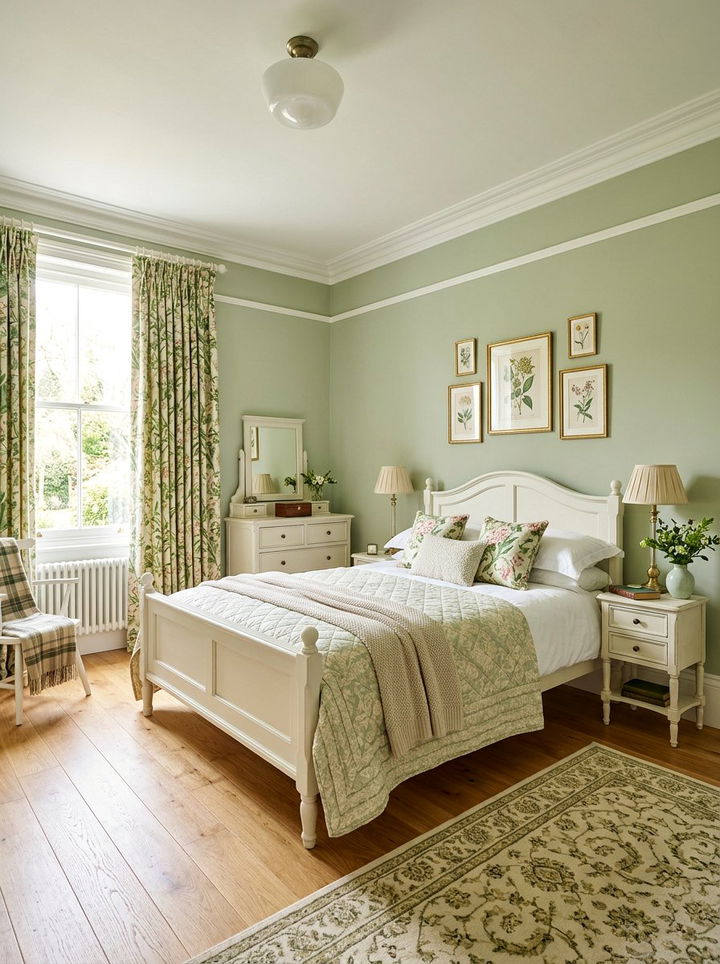 30 Green and White Bedroom Ideas for a Crisp, Natural Feel