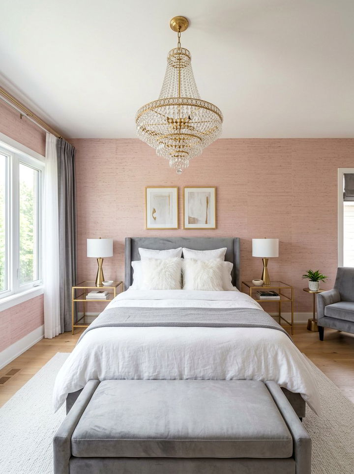 30 Beautiful Bedroom Grasscloth Wallpapers for Texture