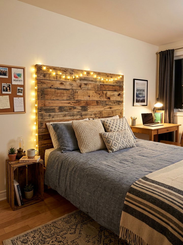 Pallet Wood Headboard - 30 bedroom wooden headboards