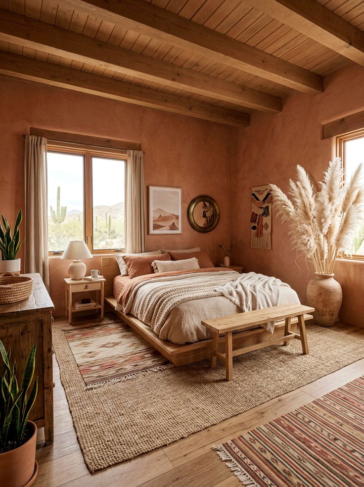 Pampas Grass Decor - 30 layered texture bedroom ideas