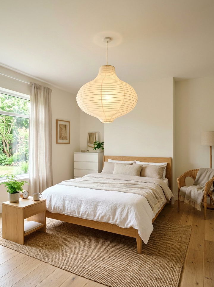 Paper Lantern Bedroom Light - 30 bedroom pendant lighting ideas