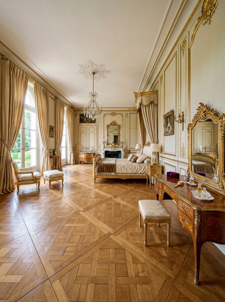 Parquet Wood Floor - 30 bedroom hardwood floors