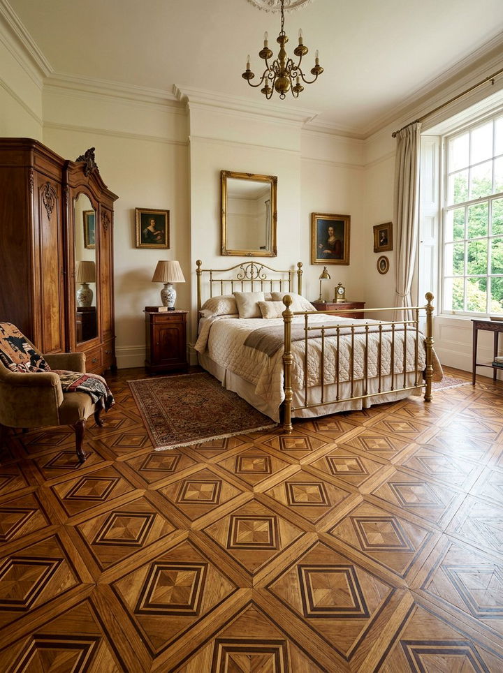 Parquet Wood Floor Bedroom - 30 bedroom floor ideas