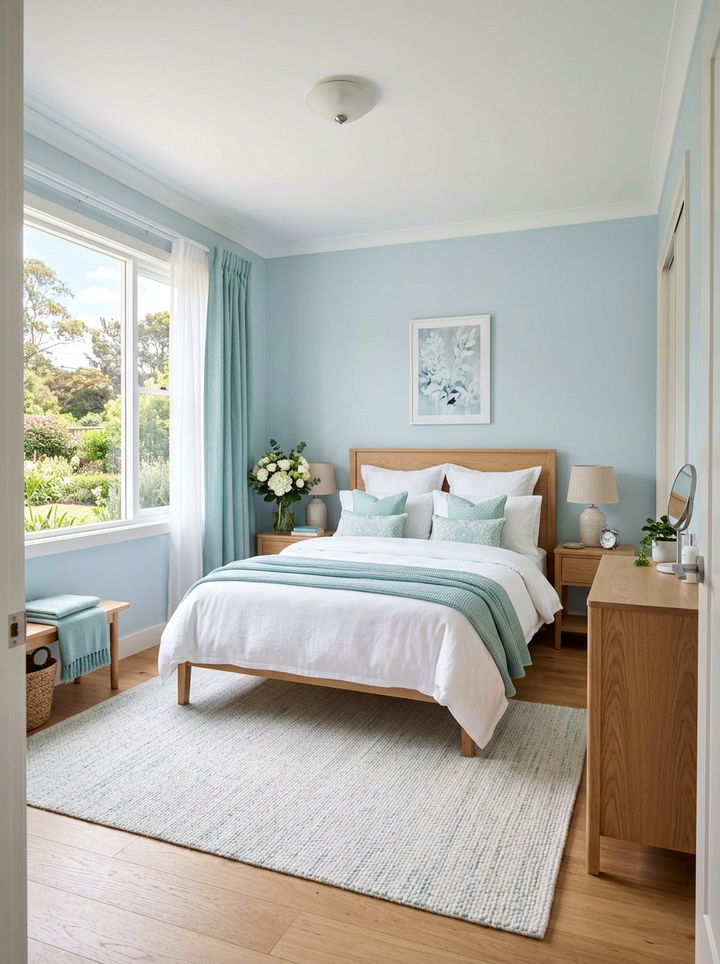 Pastel Aqua Guest Room - 30 aqua bedroom ideas