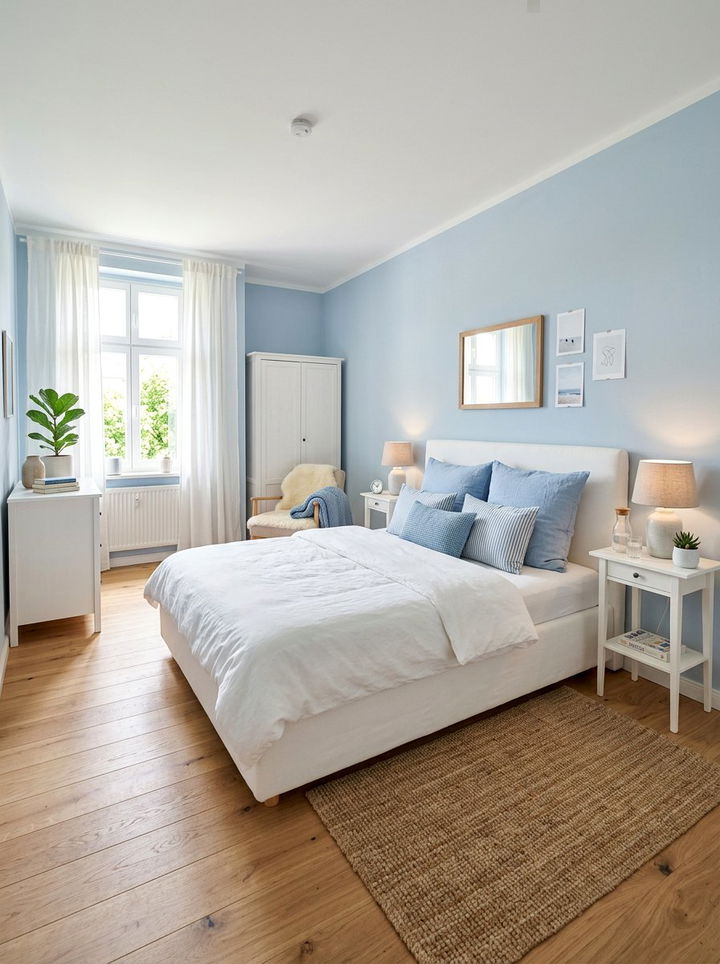 Pastel Blue And White Bedroom - 30 pastel blue bedroom ideas