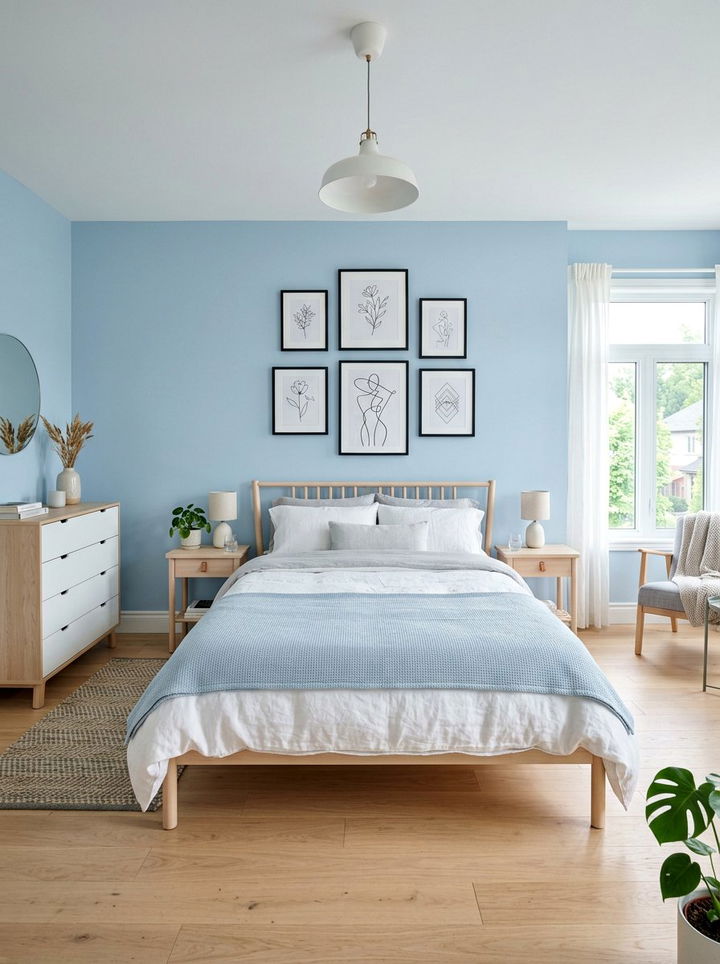 Pastel Blue Bedroom - 30 contemporary blue bedroom ideas