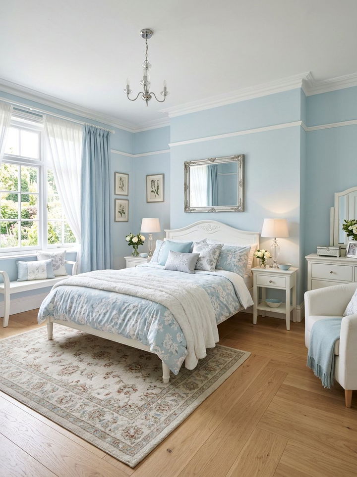 Pastel Blue Bedroom - 30 sanctuary bedroom ideas