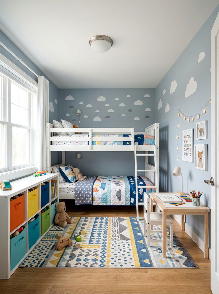 Pastel Blue Gray Kids Room - 30 blue gray bedroom ideas