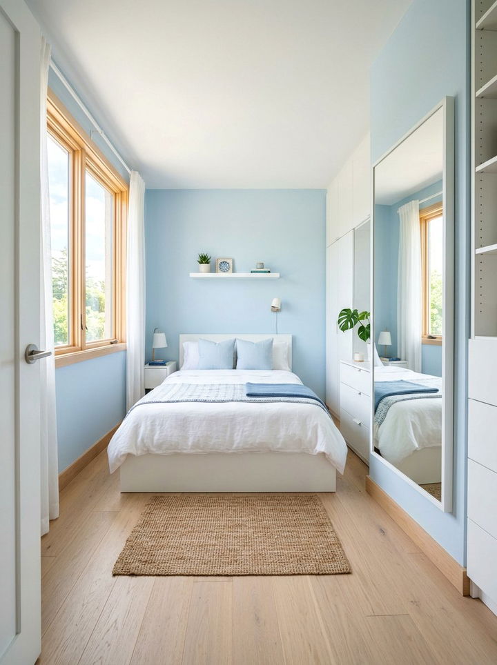 Pastel Blue Small Bedroom - 30 modern blue bedroom ideas