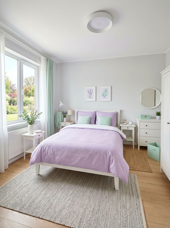 Pastel Color Theme - 30 Korean bedroom ideas