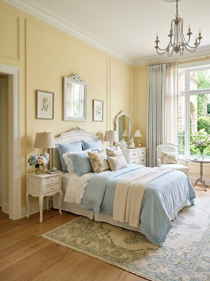 Pastel French country bedroom - 30 French country bedroom ideas