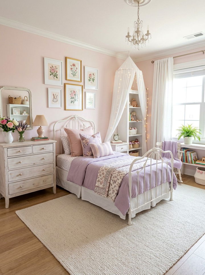 Pastel Girls Room - 30 elementary age bedroom ideas