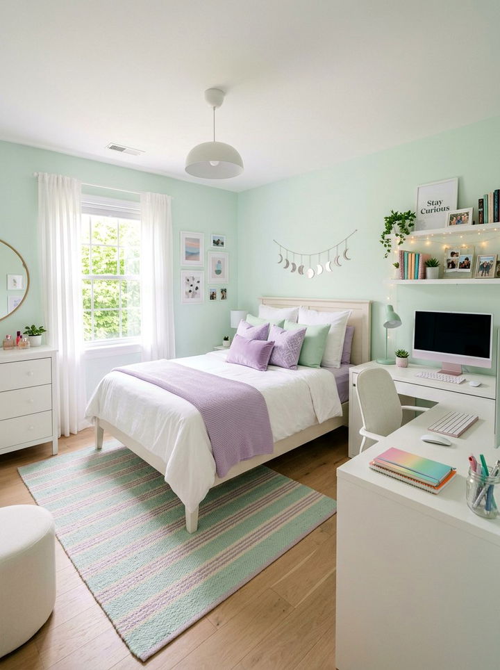 Pastel Green Teen Bedroom - 30 green bedroom ideas