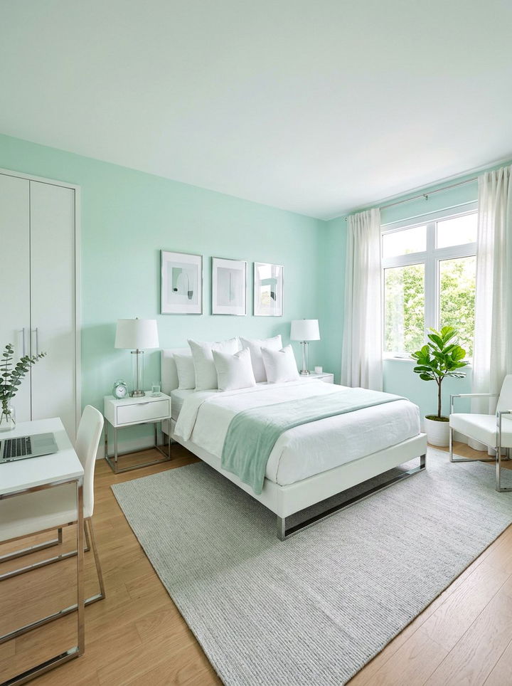 Pastel Mint Bedroom - 30 gender neutral bedroom ideas
