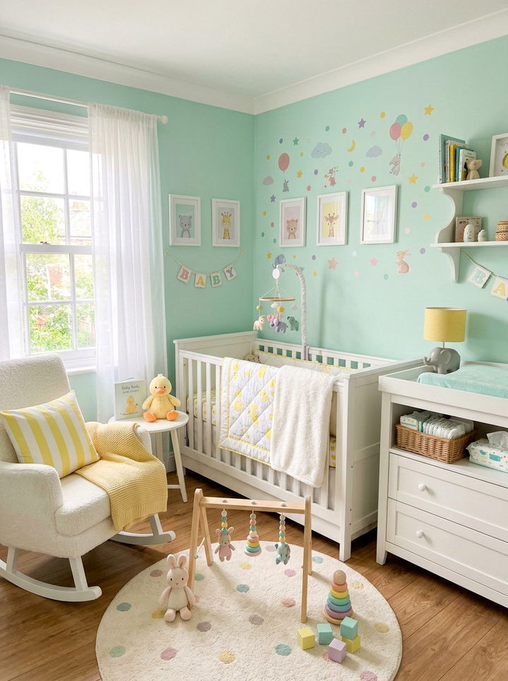 Pastel Nursery - 30 infant bedroom ideas