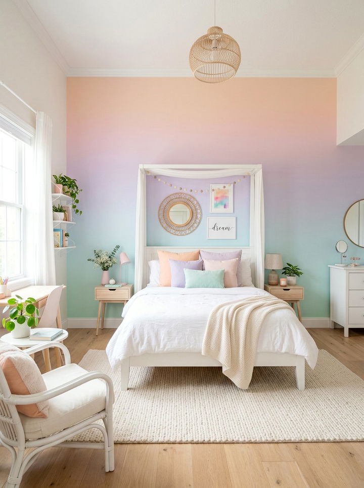 Pastel Ombre Bedroom - 30 ombre bedroom ideas