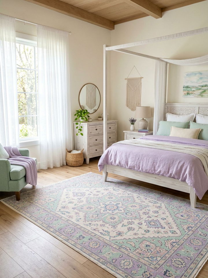 Pastel Oriental Rug - 30 bedroom oriental rugs