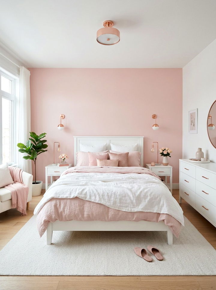 Pastel Pink Bedroom - 30 light color bedroom ideas