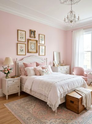 Pastel Pink Bedroom Decor