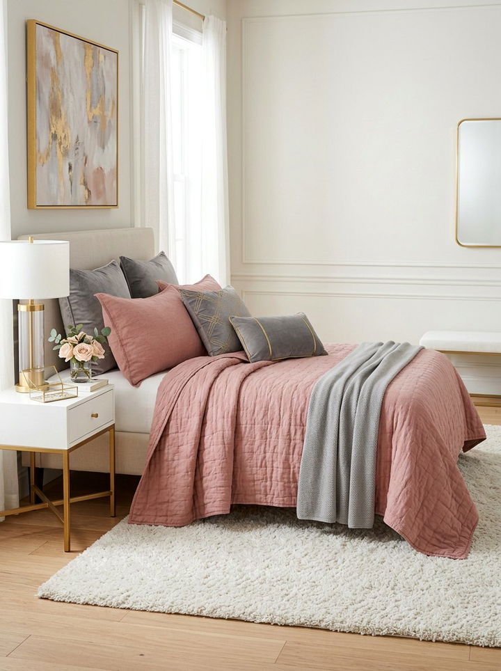 Pastel Pink Coverlet - 30 bedroom coverlets