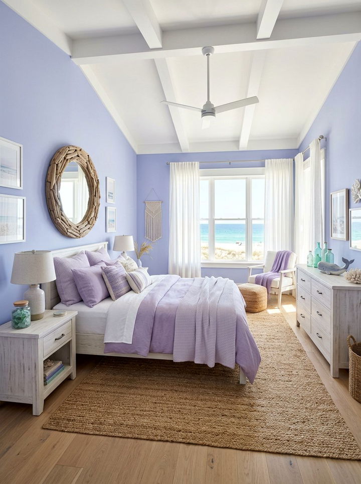 Pastel Purple Coastal Bedroom - 30 pastel purple bedroom ideas