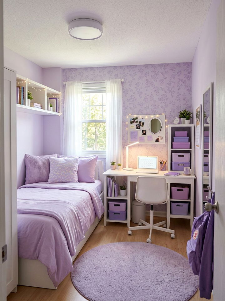 Pastel Purple Dorm Room - 30 pastel purple bedroom ideas