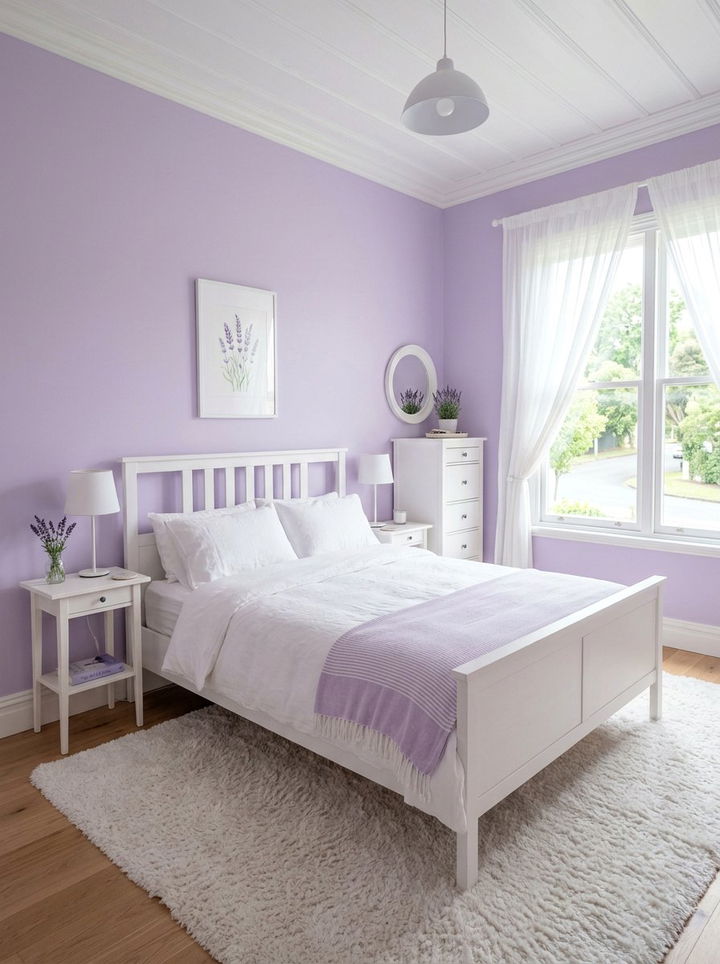 Pastel Purple White Bedroom - 30 pastel purple bedroom ideas