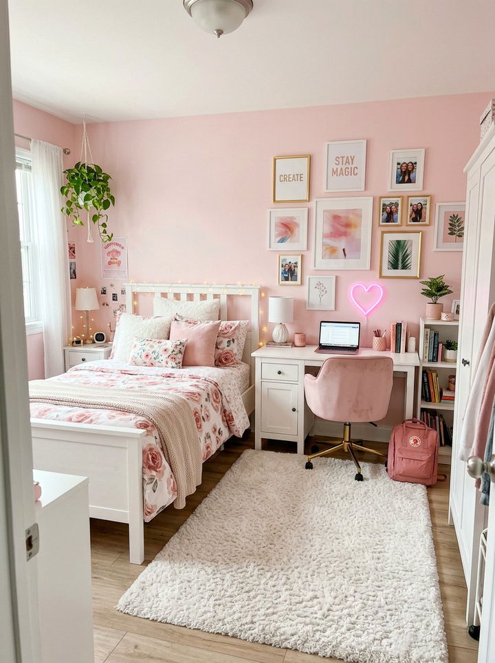 Pastel Rose Teen Bedroom - 30 rose bedroom ideas