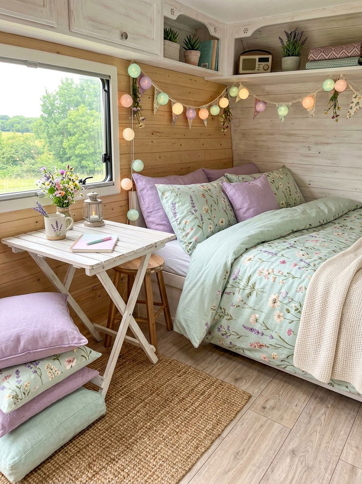Pastel Theme Interior - 30 camping bedroom ideas